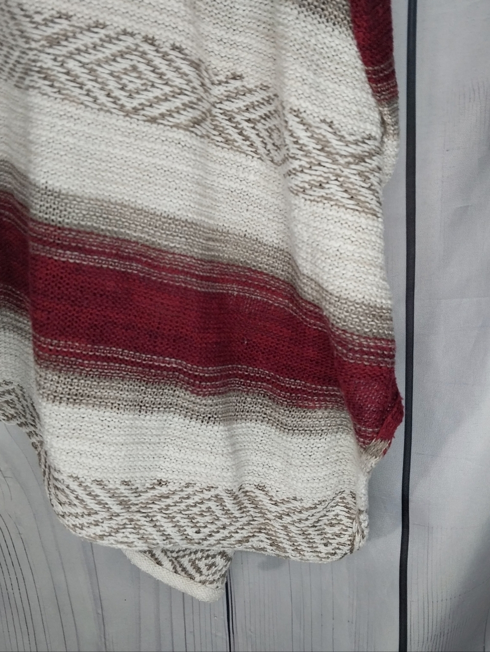 Hollister Vintage Aztec Open Front Striped Y2K Boho Western Knit Cardigan - Picture 8 of 9